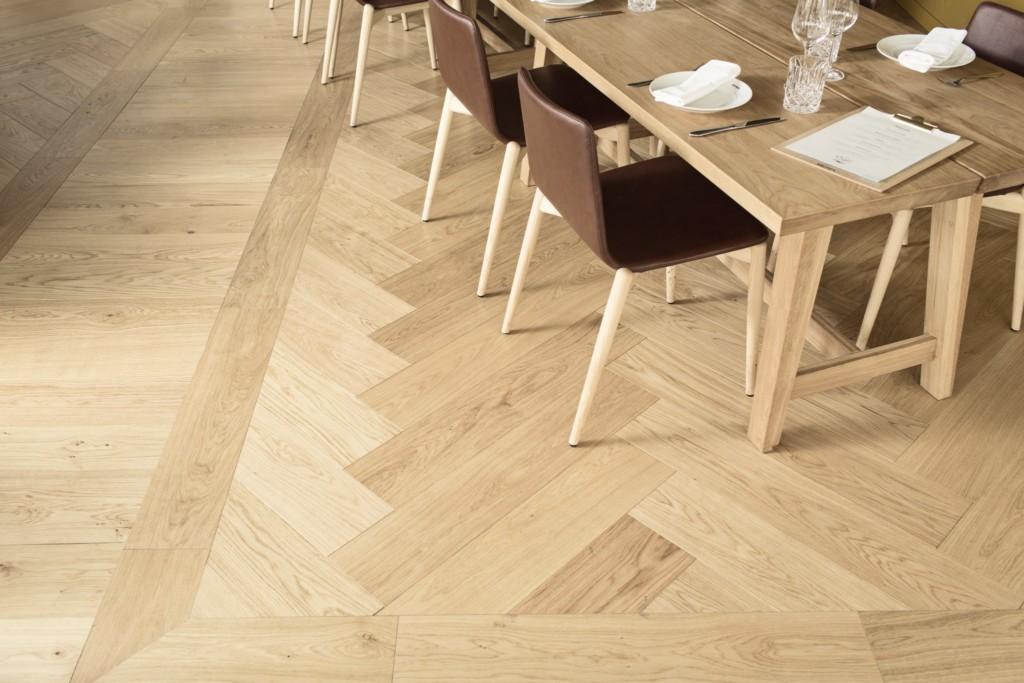 Design floor Kalanruoto/Herringbone 185x925 mm - Tammi/Oak Classic Sävyttämätön öljyvaha/Uncolored wax oil
