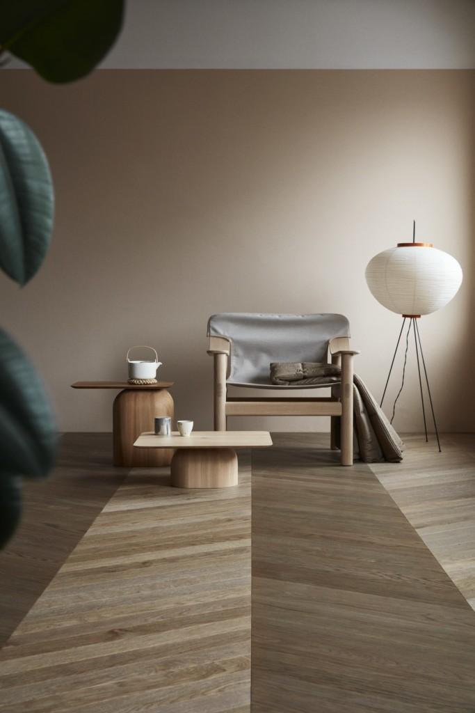 Timberwise Tammi Oak Chevron 60° 80x650mm Pallas Harjattu Öljyvahattu / Brushed Wax oiled